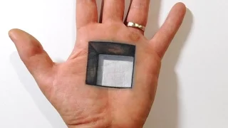 Cool 3D Trick Art - Square Hole in Hand