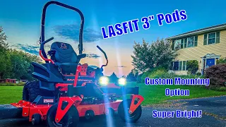 LASFIT 3" LED Pods...Custom Mounting On A Tractor???...Extremely Bright!