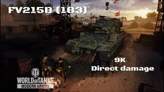 FV215B (183) in Lakeville: 9K direct damage :Wot console - World of Tanks