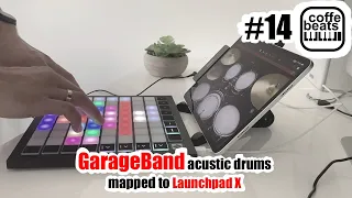 Jam #14 GarageBand acoustic drums mapped to Launchpad X