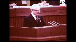 UNUSED 15 4 81 EAST BERLIN: HONECKER SPEECH TO CONGRESS