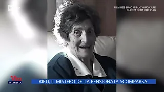 Rieti, il mistero della pensionata scomparsa - La Vita in diretta 06/09/2022