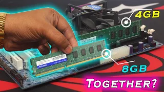 4GB & 8GB RAM Together Possible? How to Upgrade RAM In the CPU? (Hindi)