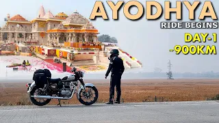 LONGEST SOLO RIDE TO AYODHYA ON MY CLASSIC 350 REBORN | ABOUT 900KM ON DAY 1