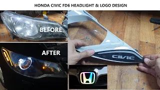 Honda Civic Fd6 Far Tasarımı // Nasıl Yapılır