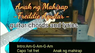 Anak ng Mahirap -Freddie Aguilar -guitar chords and lyrics @katapoyguitartv