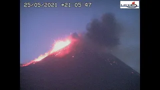 Etna volcano eruption 25-26 May 2021