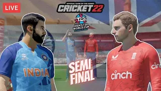 Live: Cricket 22 | India vs England semi final T20 wordcup 2022