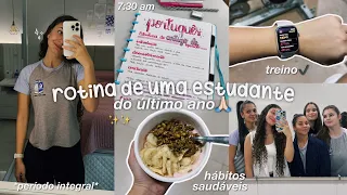 rotina de uma estudante do último ano🙏🏻 *vlog*