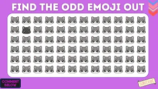how good are your eyes #1 l find the odd emoji out l emoji puzzle quiz