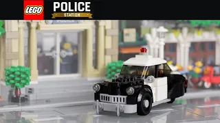 LEGO Police Station NEEDS a Cop Car // LEGO Stop Motion w/ Speed Build & Review