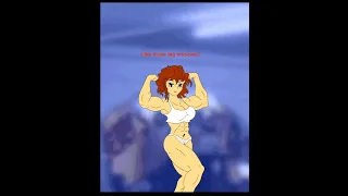 Super muscle growth girl