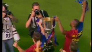 Barcelona - Athletic Copa del Rey Final 2008-09 Trophy Ceremony