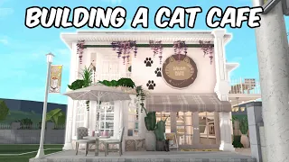 BUILDING A CAT CAFE IN MY BLOXBURG TOWN