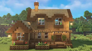 Minecraft: How To Build A Simple Oak House | Tutorial (#4)