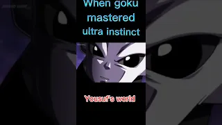 Goku mastering ultra instinct