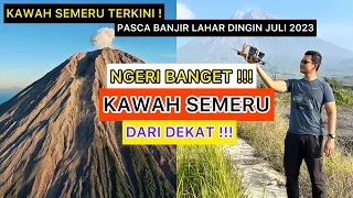 ASLI NGERI !!! KAWAH GUNUNG SEMERU PASCA BANJIR LAHAR DINGIN