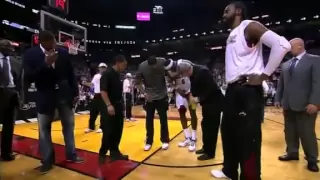LeBron James Injured in Game 4 vs OKC (2012 NBA Finals)