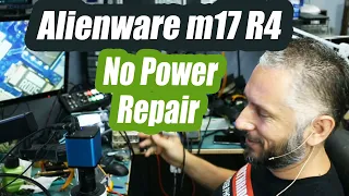 Dell Alienware m1`7 R4 Laptop No Power Repair - CPU Short Fixed
