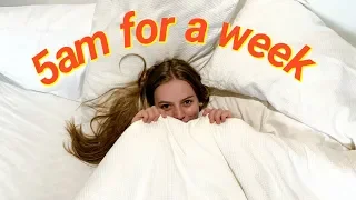 i tried to fix my sleeping schedule in one week // i woke up at 5am for a week