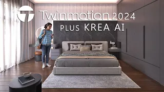 TWINMOTION 2024.1 TUTORIAL SERIES - 35 Interior Rendering + KREA AI