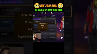 Bin Zaid Bhai Ne Guild Se Kick Kar Diya 😳 #short #shorts #viral