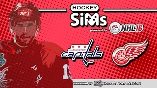 Capitals vs Red Wings (Hockey Sims on NHL 16)