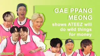 (ENG SUB) Gae Ppang Meong shows ATEEZ will do wild things for money