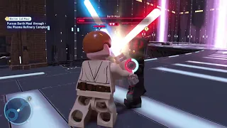 LEGO® Star Wars™: The Skywalker Saga fighting Darth maul as ankian skywalker