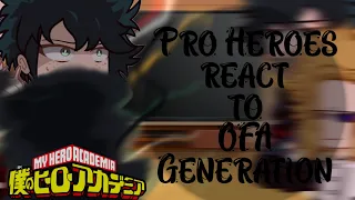 Pro Heroes react to One For All User || Deku's Dream || Bnha react