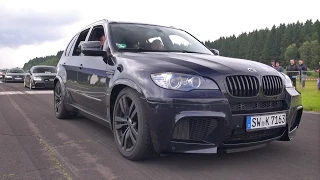 700HP BMW X5M Megan Racing - Start up, Revs, Acceleration