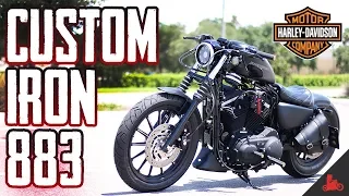 CUSTOM Harley Iron 883 Reveal! 🛠 Giveaway! (S2 Ep10)