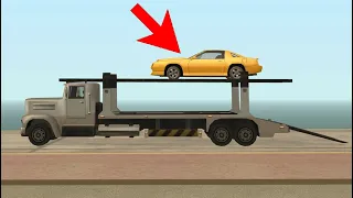 Using a truck to transport a car across San Andreas - GTA