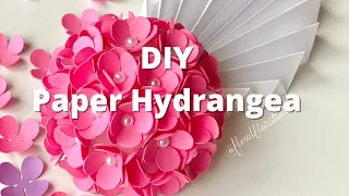 DIY Spring Craft, Paper Hydrangea, Floral Decor, Paper Flowers, Crafts for Kids