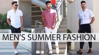 3 EASY SUMMER OUTFITS FOR MEN 2018 | MEN'S FASHION & STYLE INSPIRATION LOOKBOOK | Alex Costa