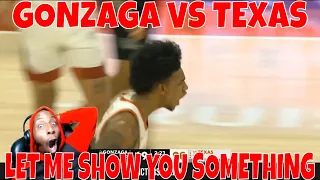 #2 GONZAGA VS #11 TEXAS COLLEGE BASKETBALL HIGHLIGHTS REACTION