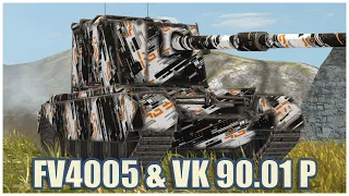 FV4005 & VK 90.01 (P) • WoT Blitz Gameplay