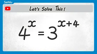 Can You Solve This Exponential Math Problem? | Math Olympiad Practice #arithmetic | Sehlu