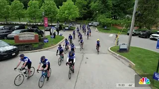 Police officers ride for a cause through Philly suburbs on way to Washington, D.C.