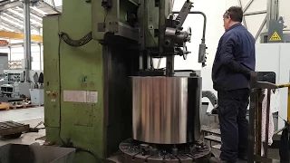 Собственная механическая обработка бандажей вальцев на производстве «Вердес» (Испания)