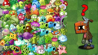 Every Plants Power Up! Vs 999 BRICKHEAD ZOMBIE - PVZ 2