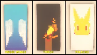 Minecraft Banners Tutorial | 5 Best Banner Designs | Easy #9