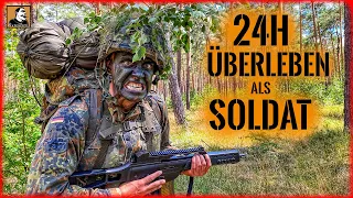 24H Überleben als SOLDAT | Survival mit BUNDESWEHR Ausrüstung | BIWAK im WALD | Survival Mattin