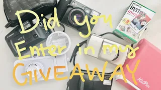 Cleaning Film Camera & Did you enter in my Giveaway?