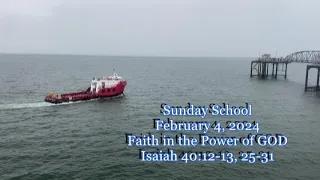 Sunday School 02 04 24 Faith in the Power of GOD   Isaiah 40