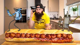 THE DEATH SANDWICH CHALLENGE FROM REGULAR SHOW | BeardMeatsFood