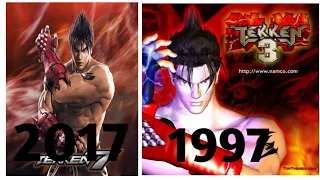 Evolution of jin kazama game1997 to 2017 #tekken #jin kazama # baig evolution games