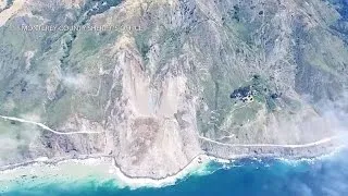 Mudslide buries stretch of California's scenic highway