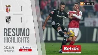 Resumo: Braga 1-1 Vitória SC (Liga 23/24 #16)