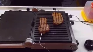 Стейк готовим дома на Bork Grill G802 + Термощуп